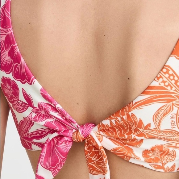 Farm Rio Tropical Woodcut bikini set in Size Medium. - Picture 6 of 14